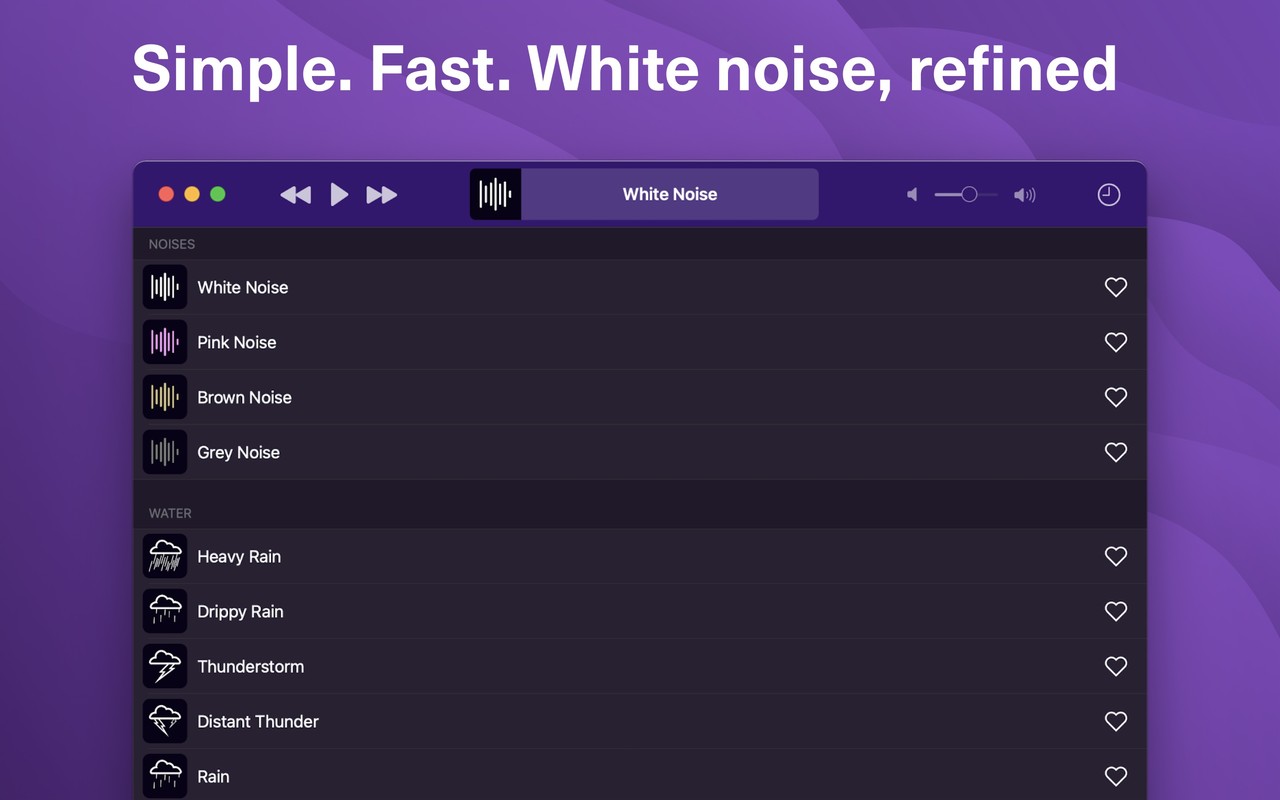 Dark Noise: Ambient Sounds Mac screenshot 1