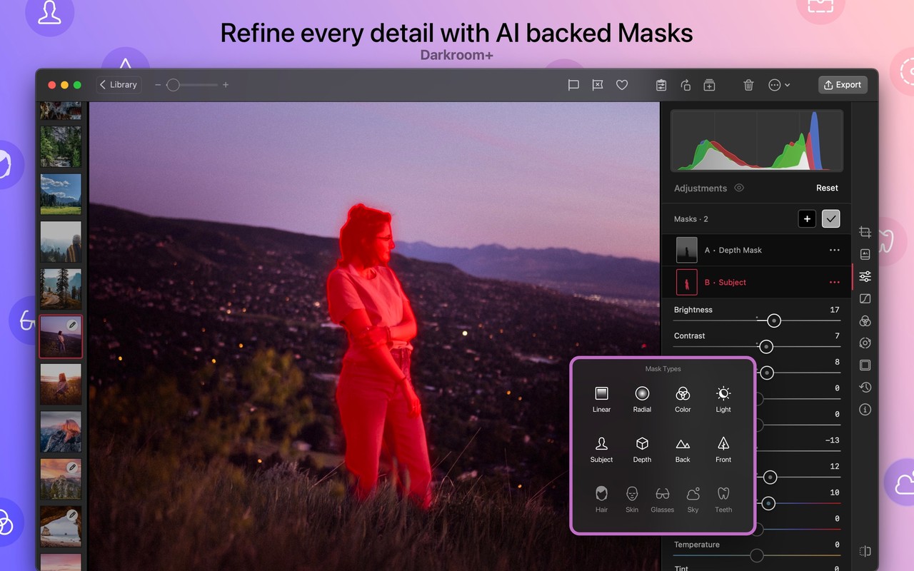 Darkroom: Photo & Video Editor Mac screenshot 1