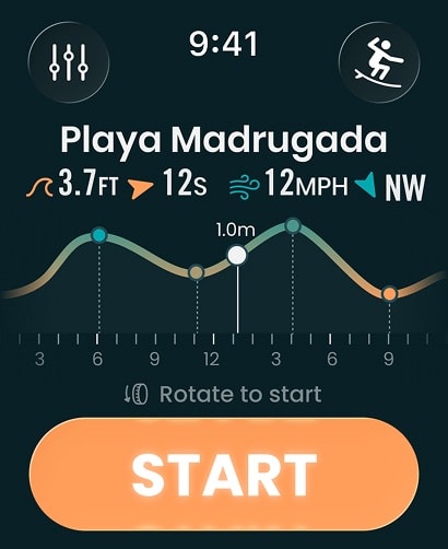 Dawn Patrol Apple Watch screenshot 1