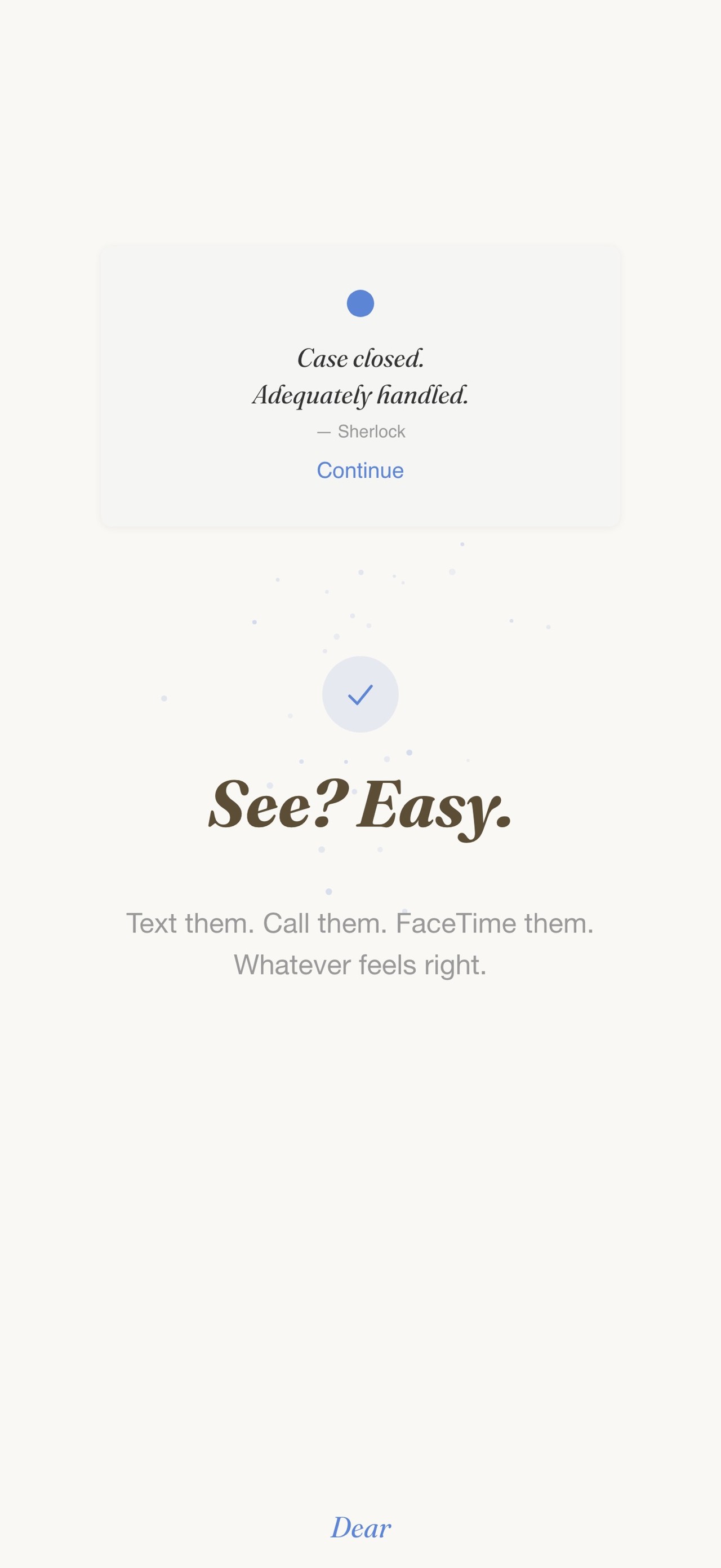 Dear: Stay in Touch iPhone screenshot 4