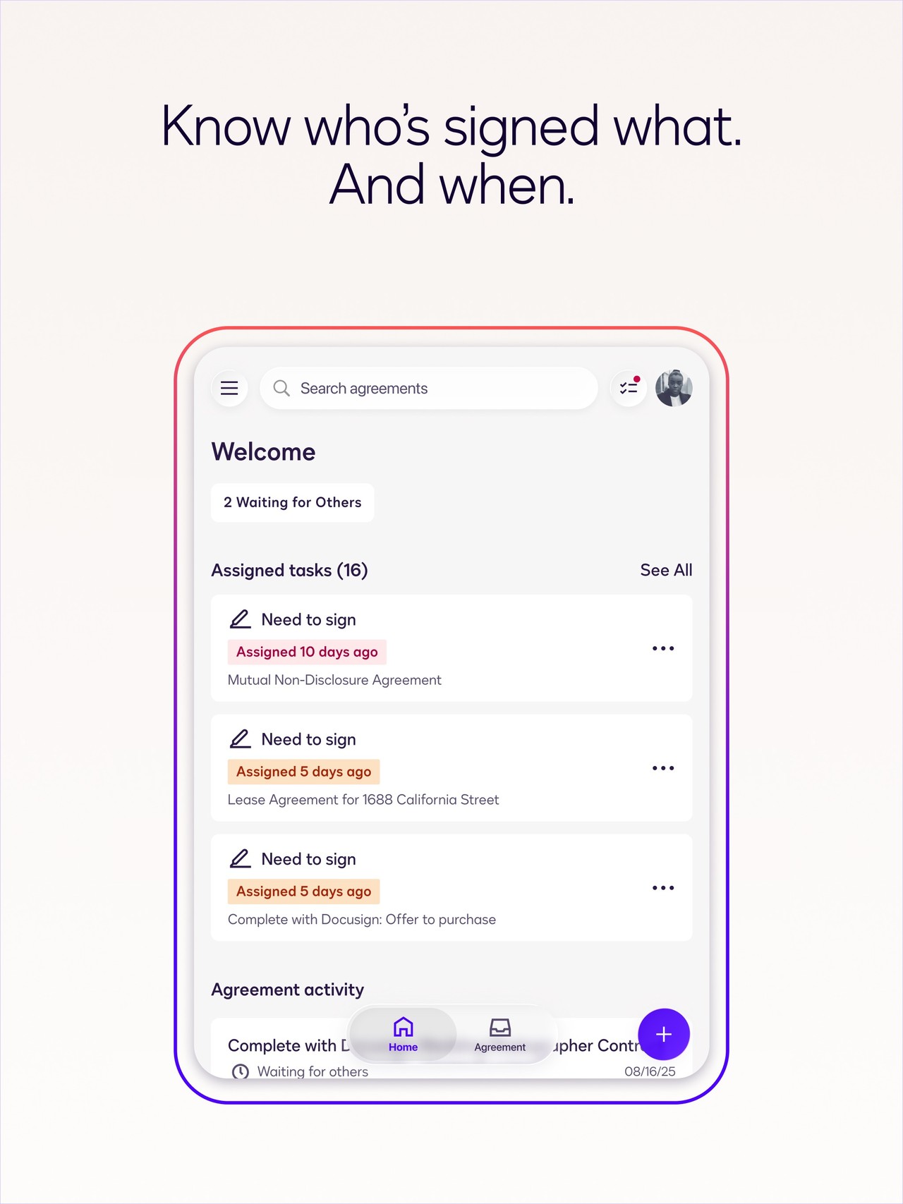 Docusign - Upload & Sign Docs iPad screenshot 3