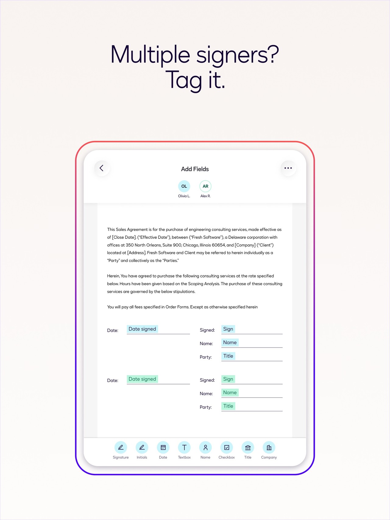 Docusign - Upload & Sign Docs iPad screenshot 5