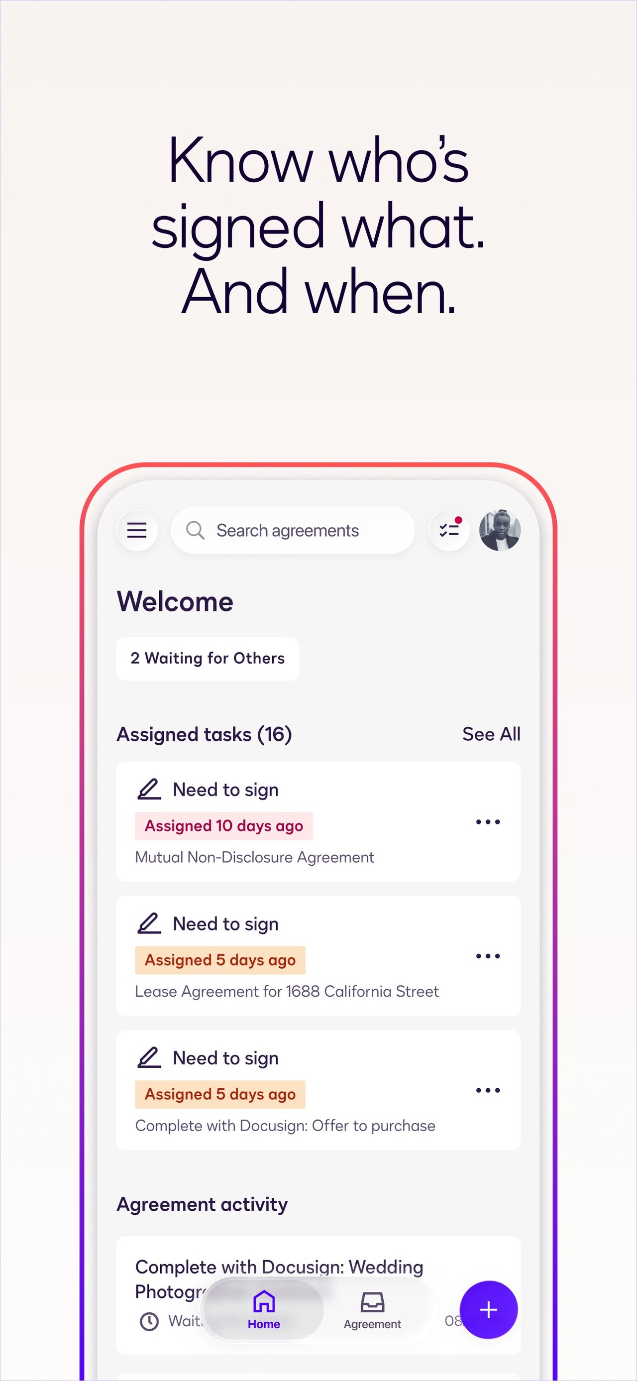 Docusign - Upload & Sign Docs iPhone screenshot 3