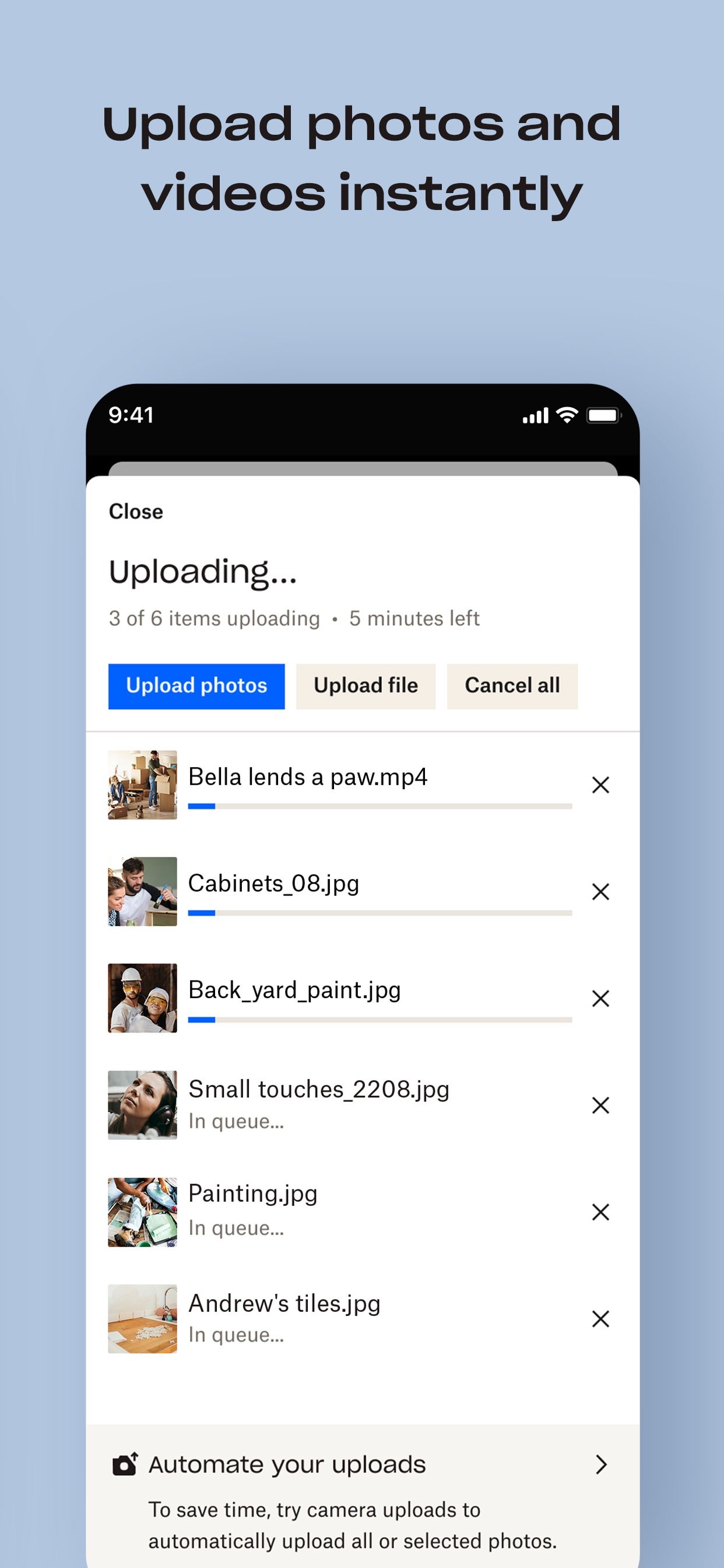 Dropbox: Cloud Storage Backup iPhone screenshot 3