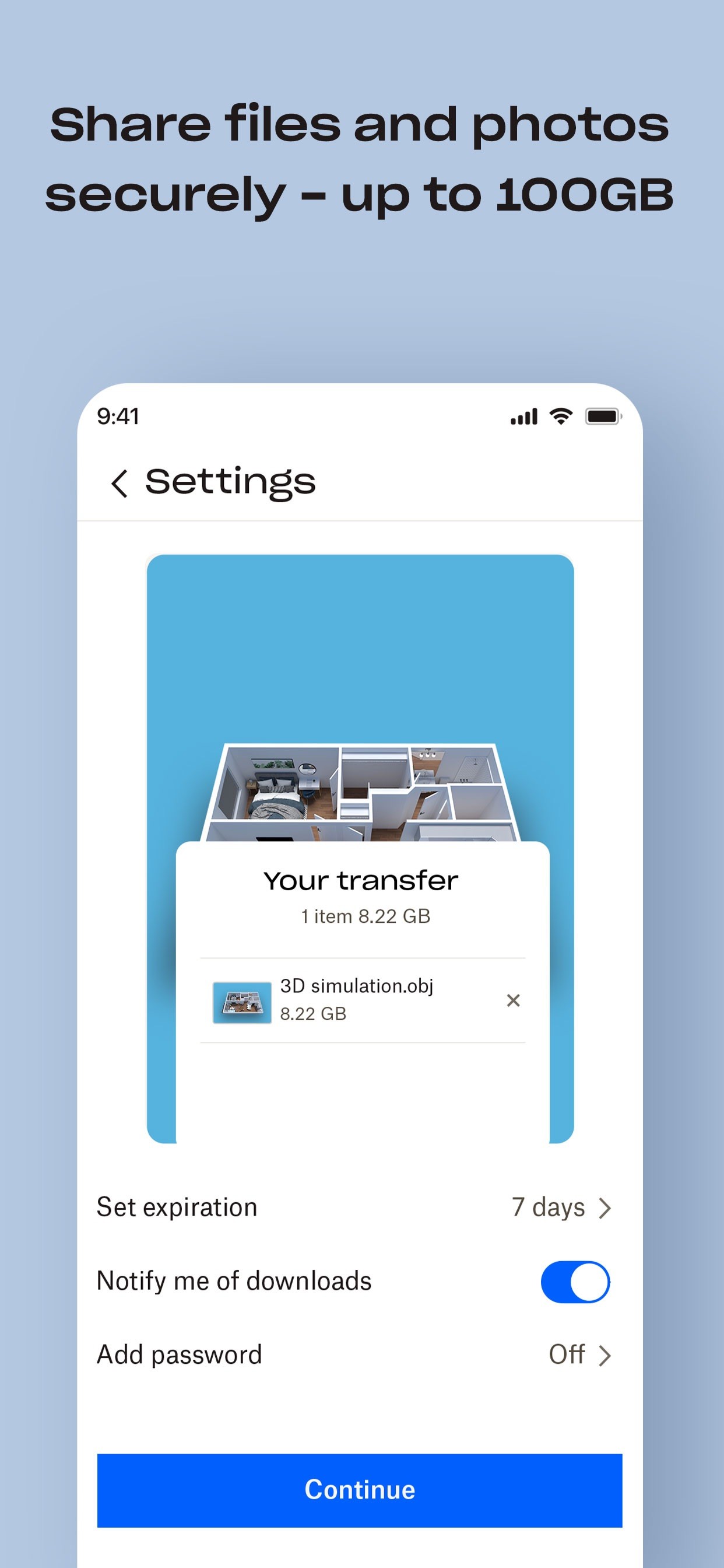 Dropbox: Cloud Storage Backup iPhone screenshot 6