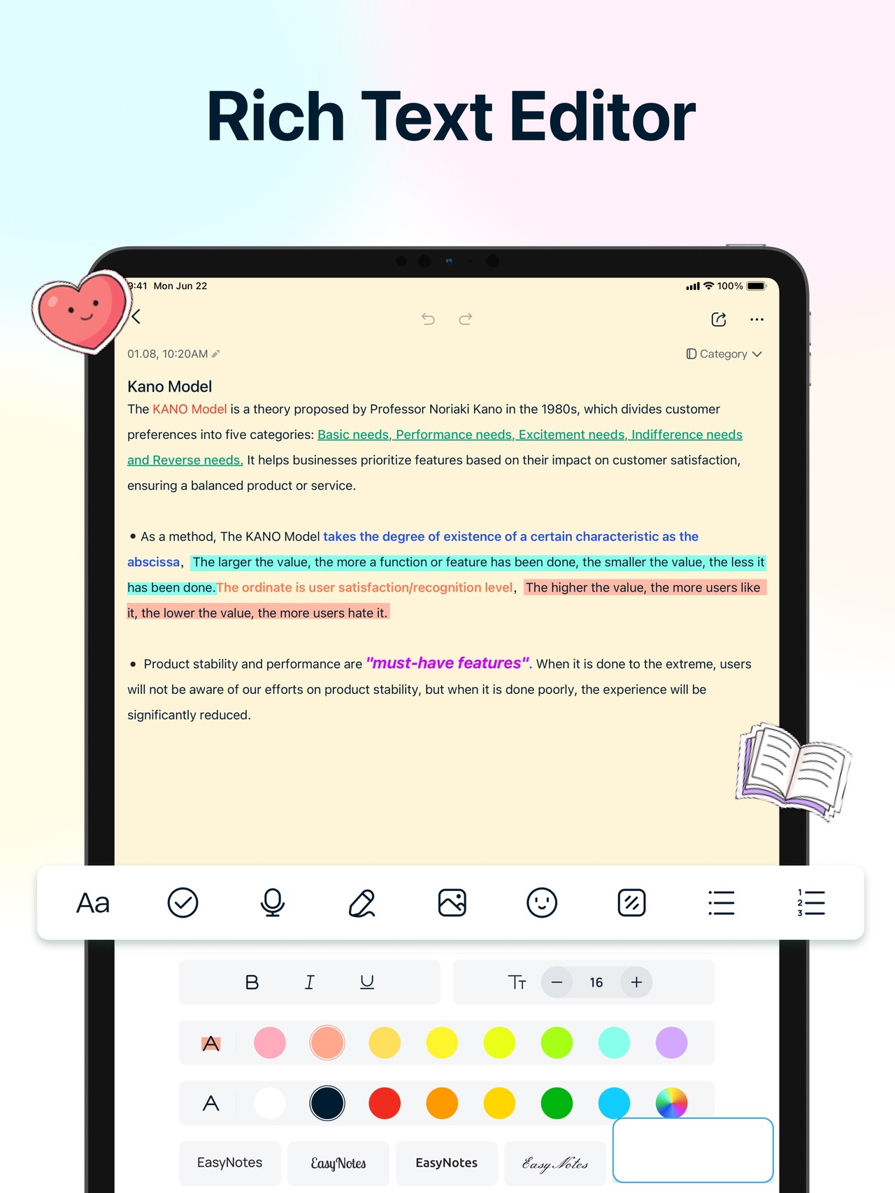 EasyNotes - Note Taking Apps iPad screenshot 3
