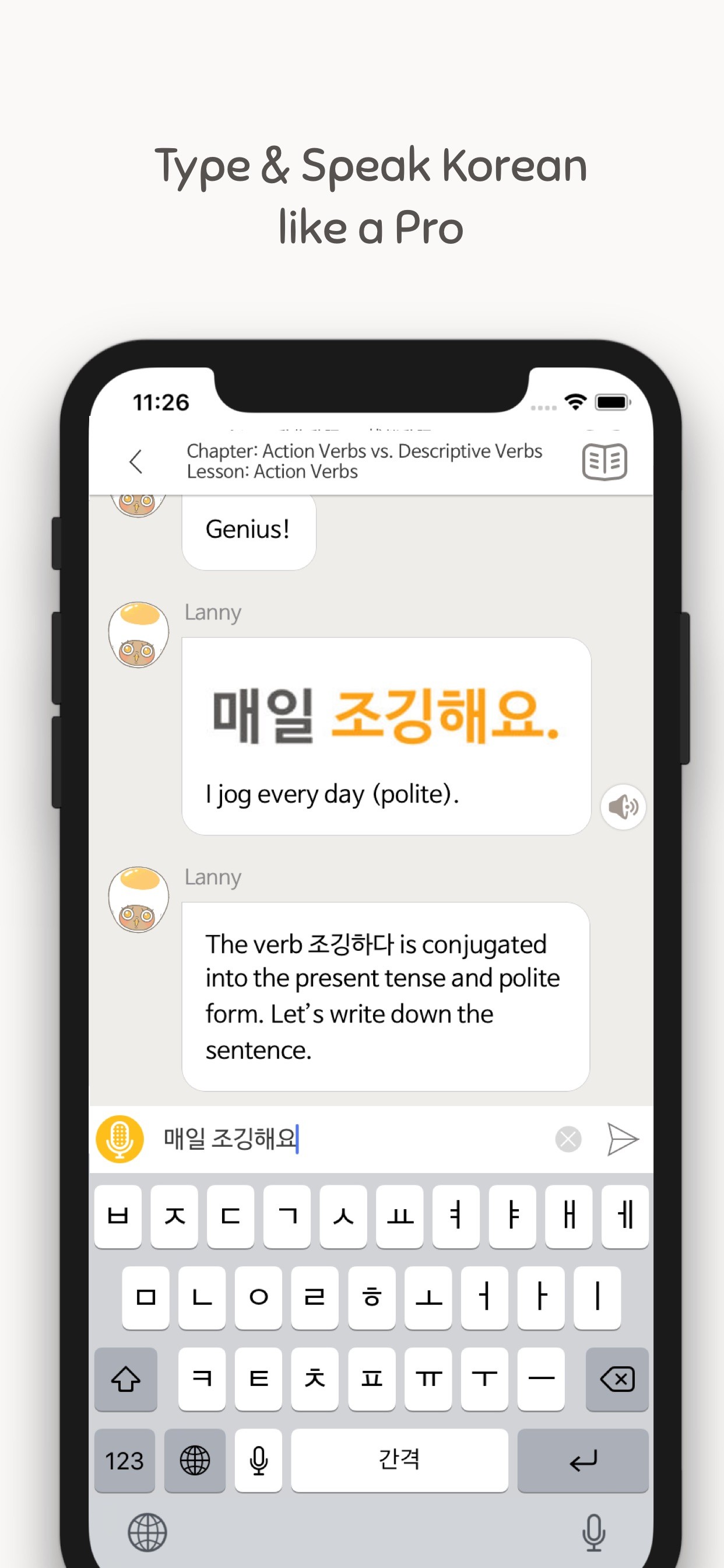Eggbun: Learn Korean Fun iPhone screenshot 3