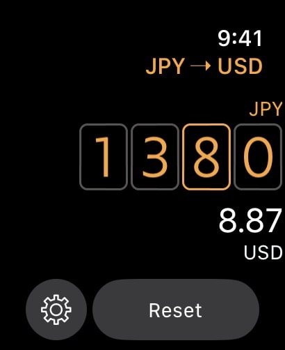 Elk Currency Converter Apple Watch screenshot 1