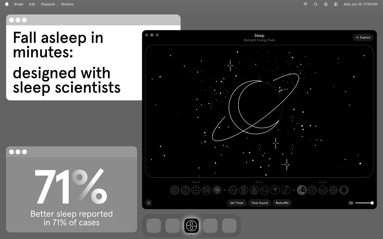 Endel: Focus & Sleep Sounds Mac screenshot 4