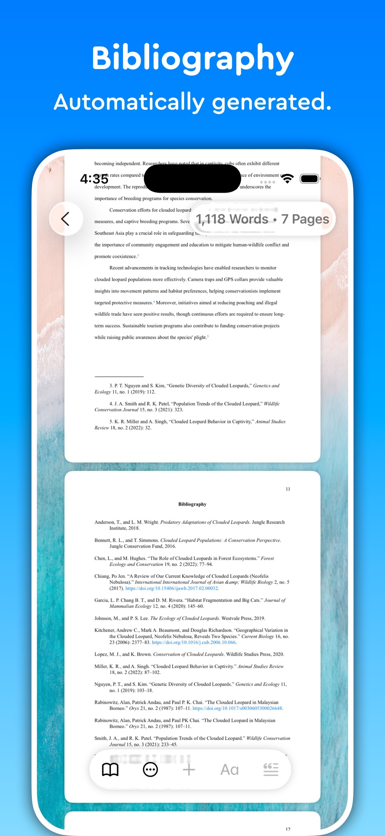 Essayist: Academic Writing App iPhone screenshot 5