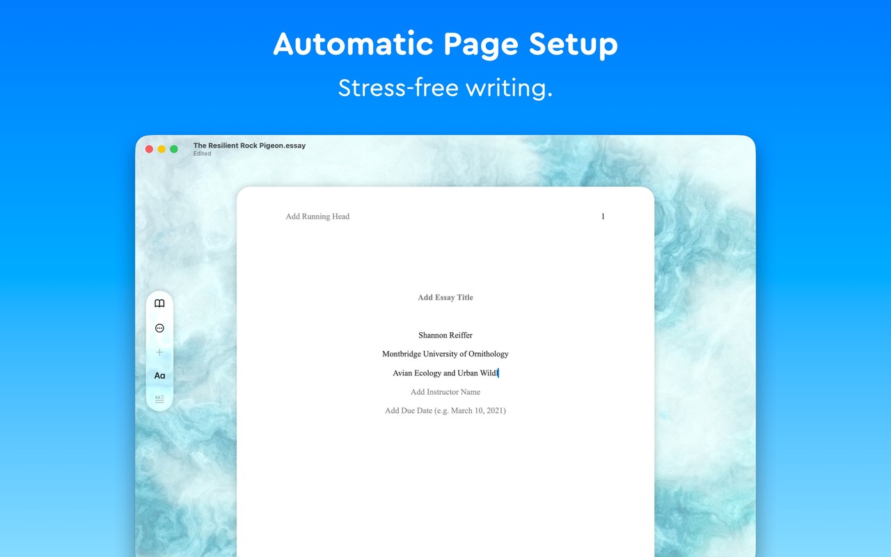 Essayist: Academic Writing App Mac screenshot 3