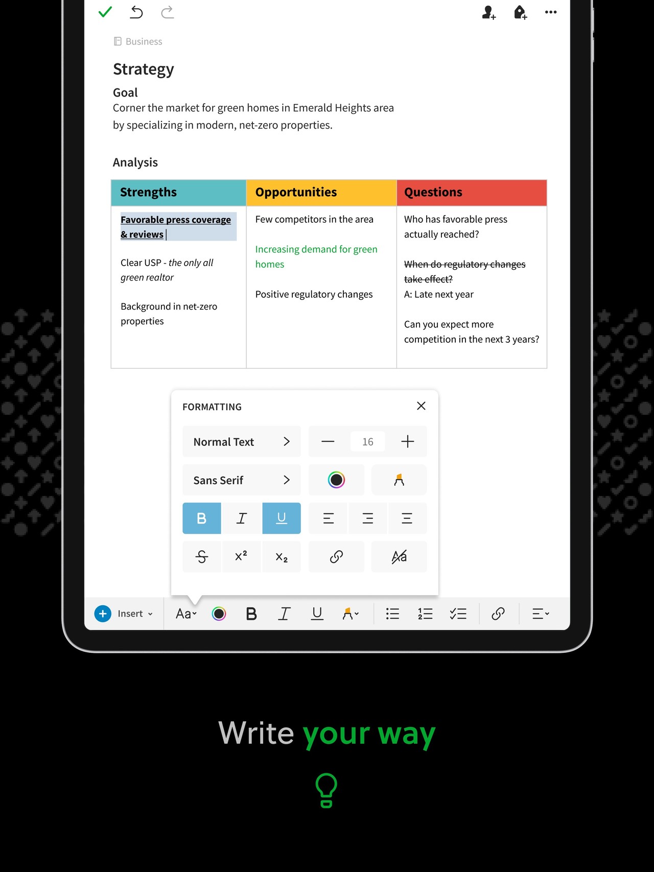 Evernote - Notes Organizer iPad screenshot 4
