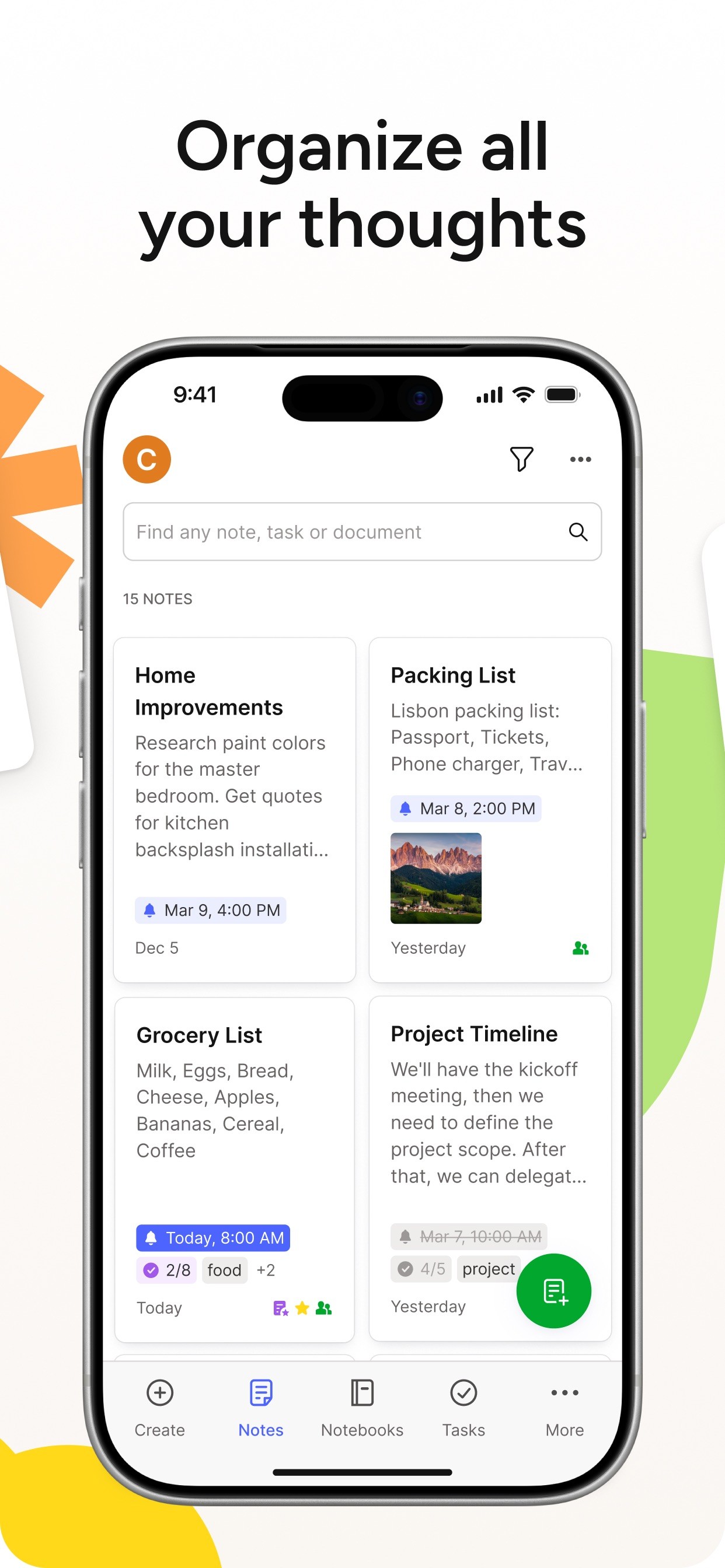 Evernote - Notes Organizer iPhone screenshot 2