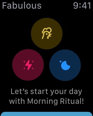 Fabulous: Daily Habit Tracker Apple Watch screenshot 1
