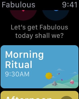 Fabulous: Daily Habit Tracker Apple Watch screenshot 2