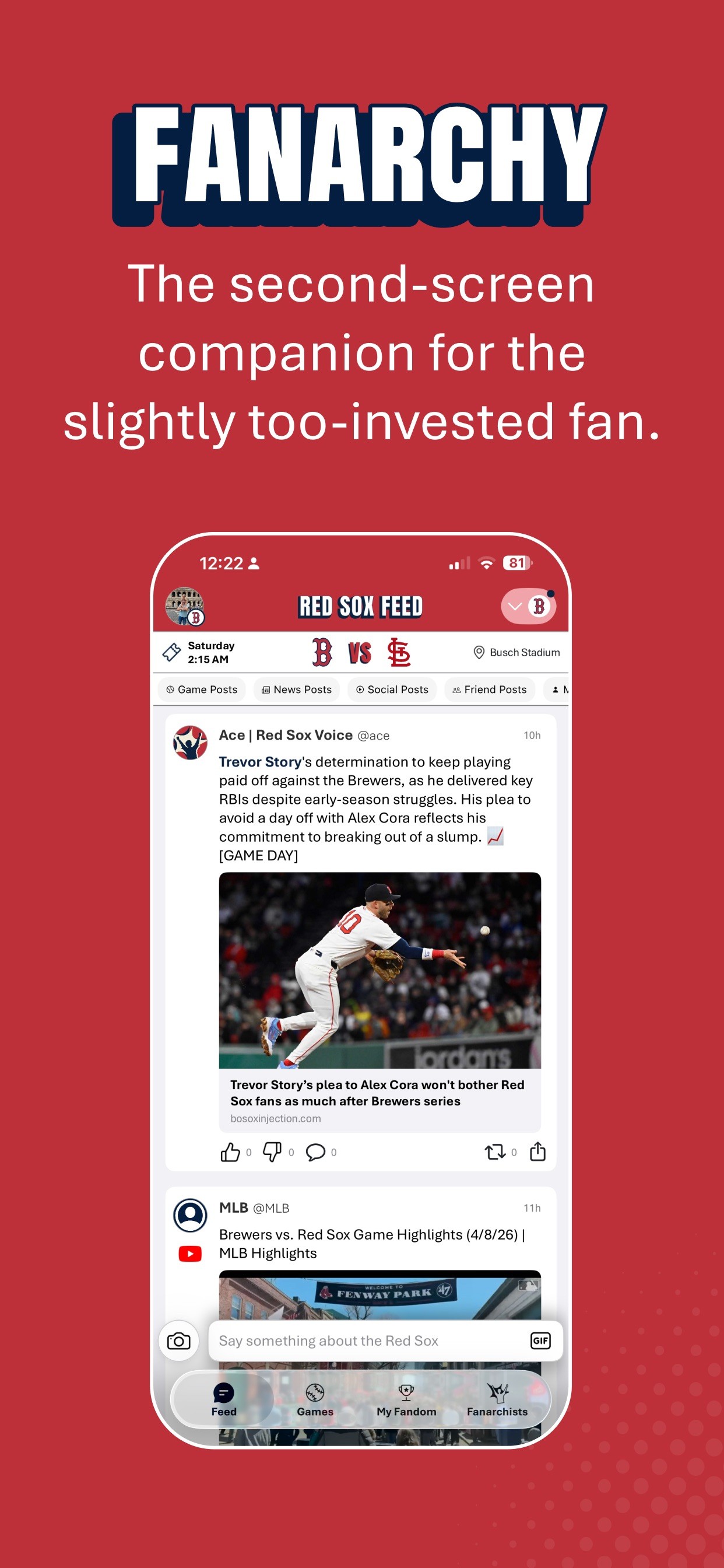 Fanarchy: Follow Your MLB Team iPhone screenshot 4