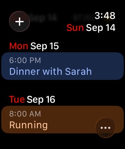 Fantastical Calendar Apple Watch screenshot 1