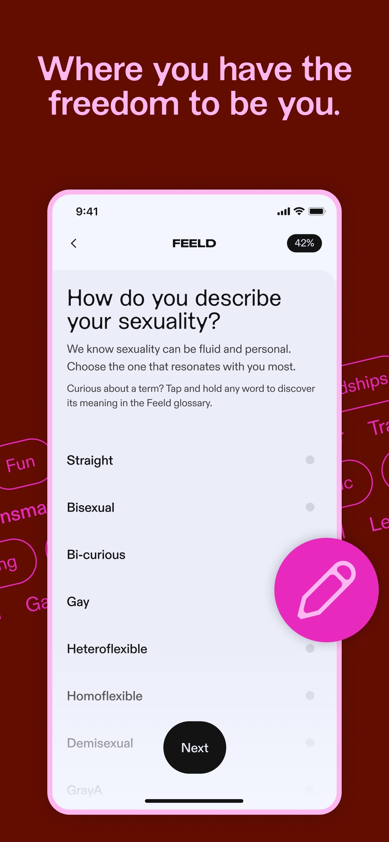 Feeld: Dating for the Curious iPhone screenshot 3