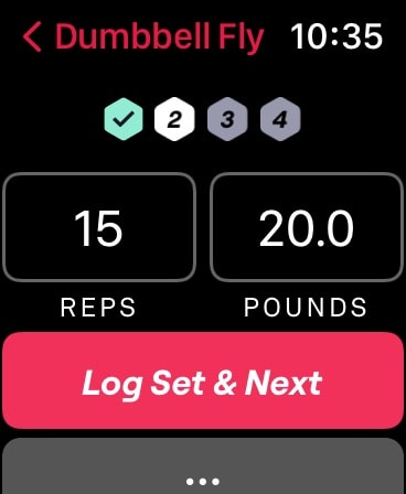 Fitbod: Gym & Fitness Planner Apple Watch screenshot 1
