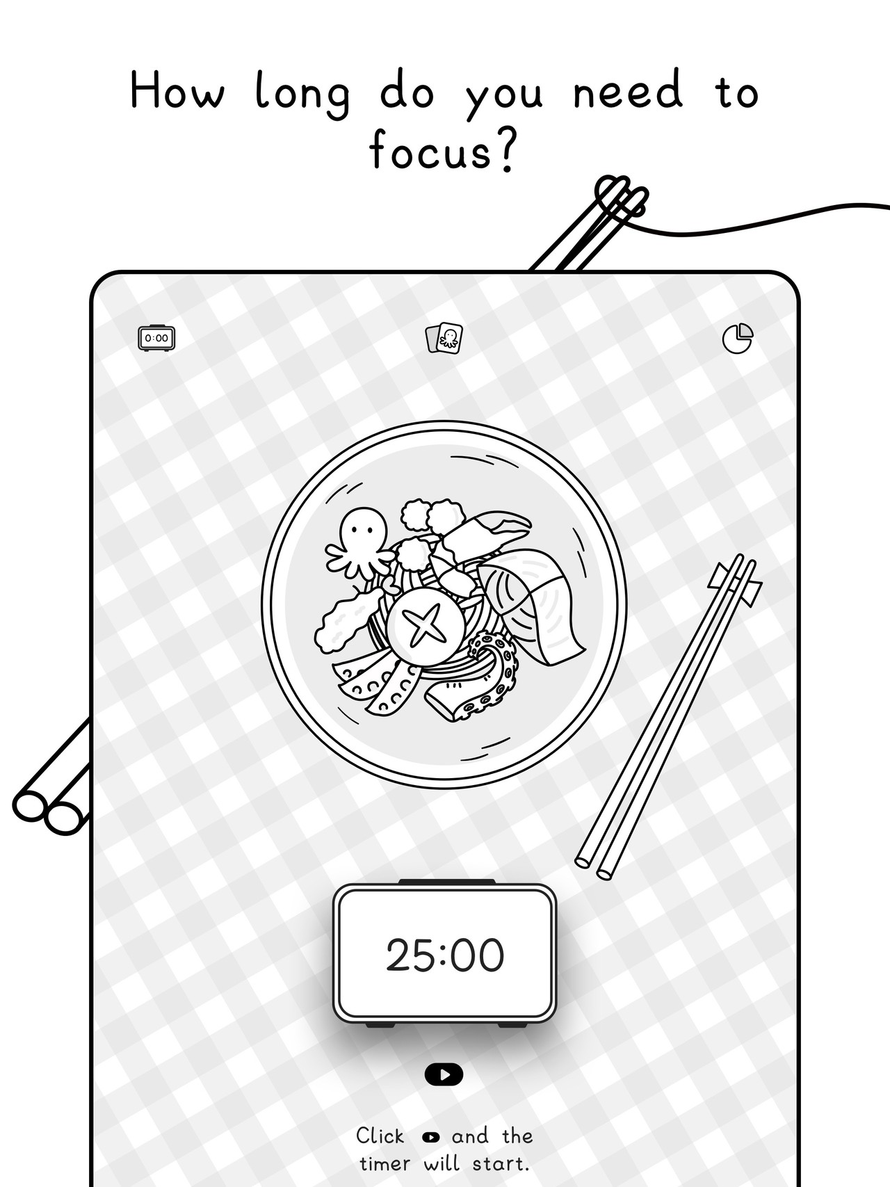 Focus Noodles-Study timer iPad screenshot 2