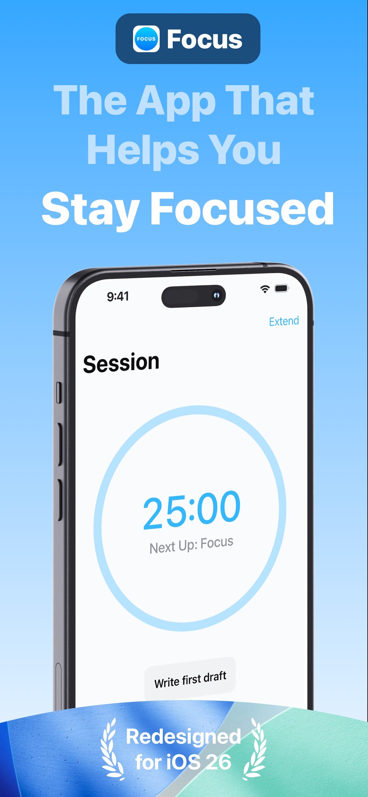 Focus - Timer for Productivity iPhone screenshot 1