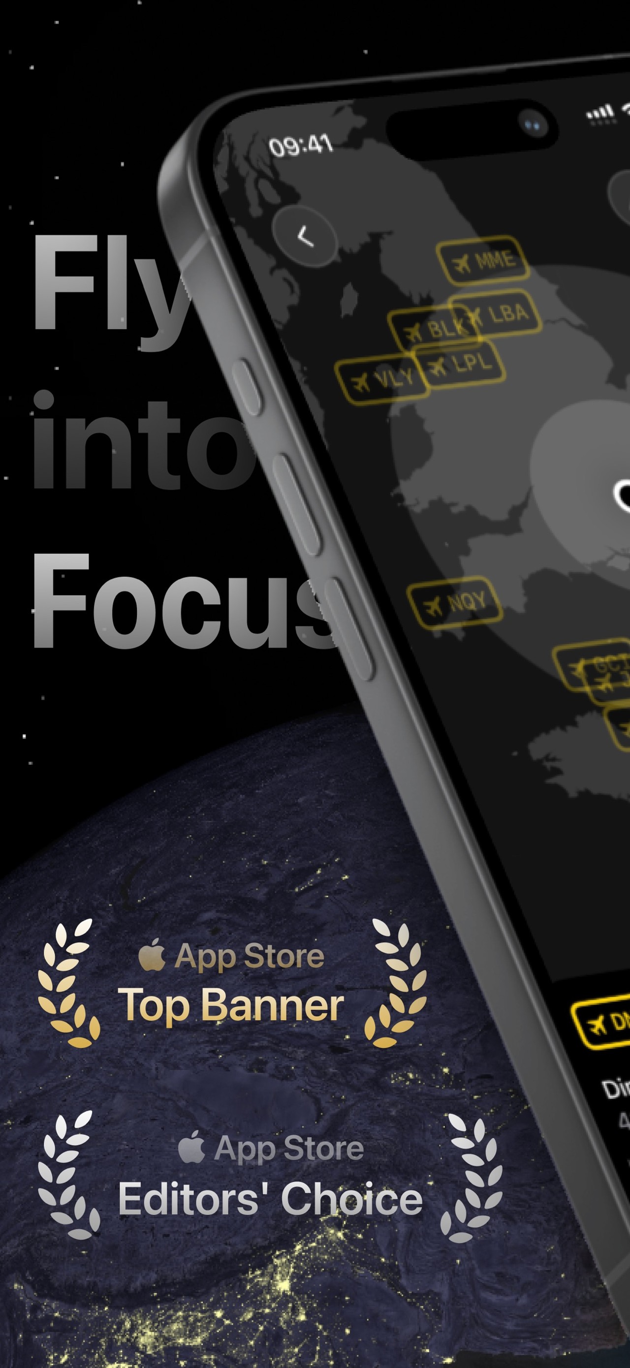 FocusFlight - Deepfocus Timer iPhone screenshot 1