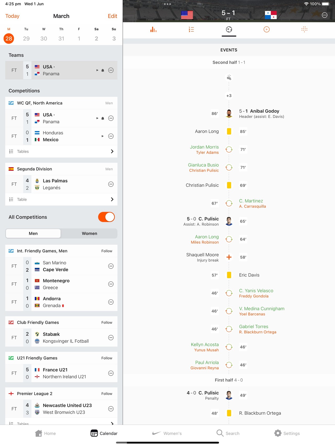 Forza Football - Live Scores iPad screenshot 1