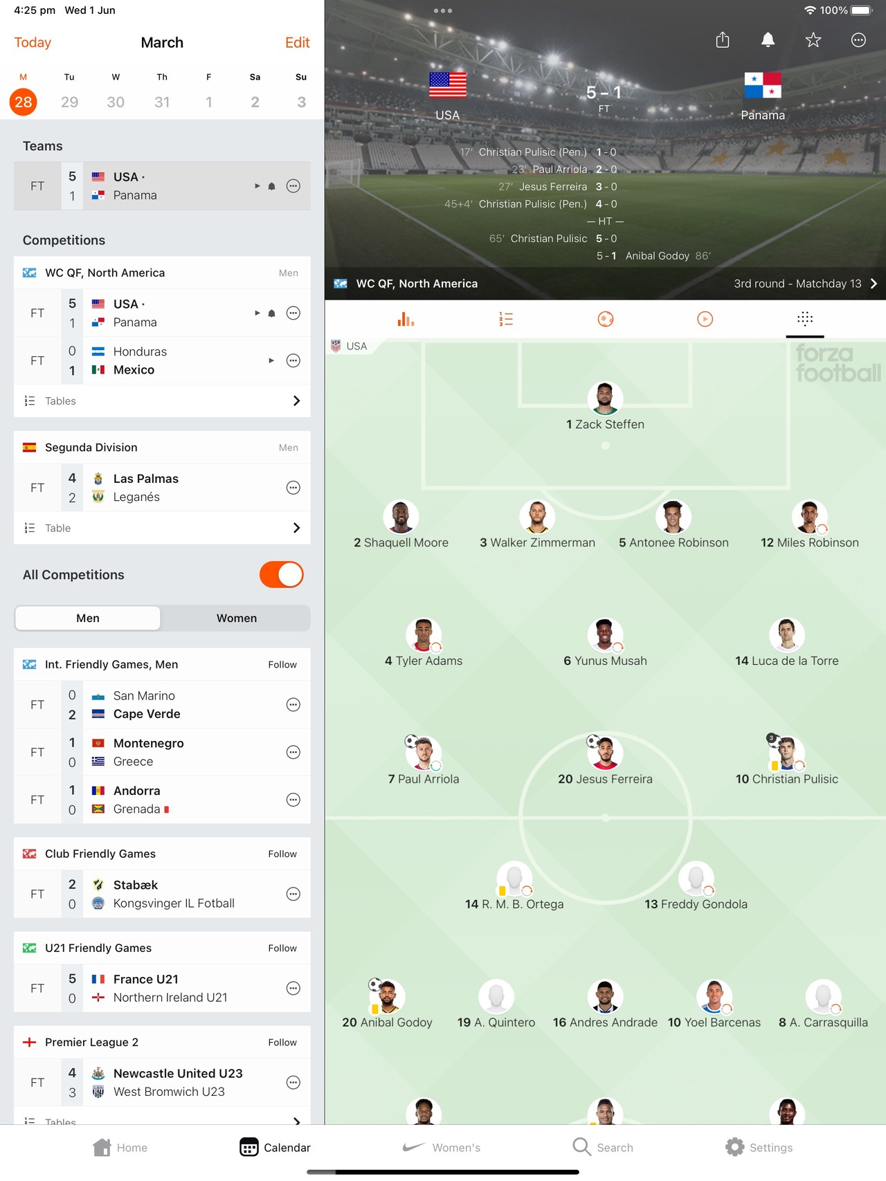 Forza Football - Live Scores iPad screenshot 2