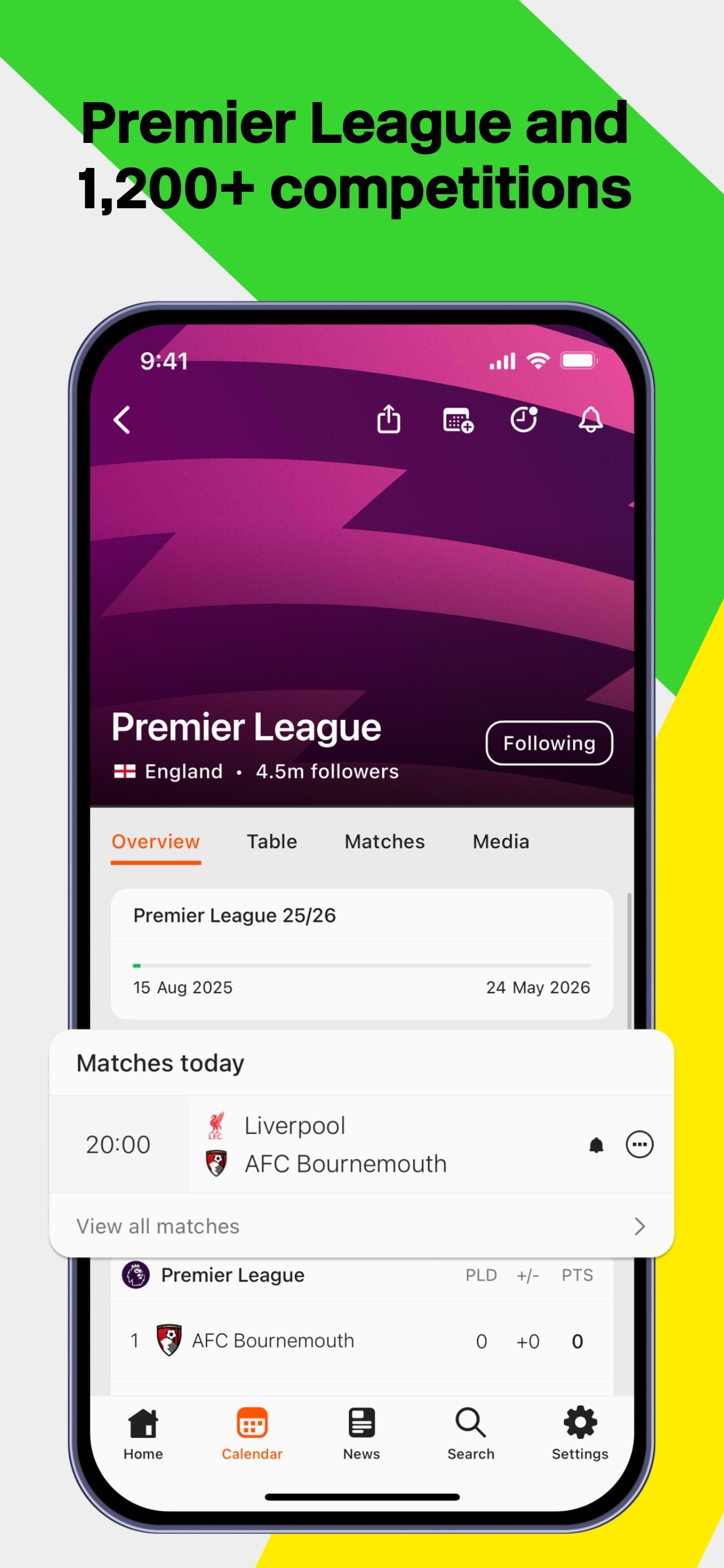 Forza Football - Live Scores iPhone screenshot 1