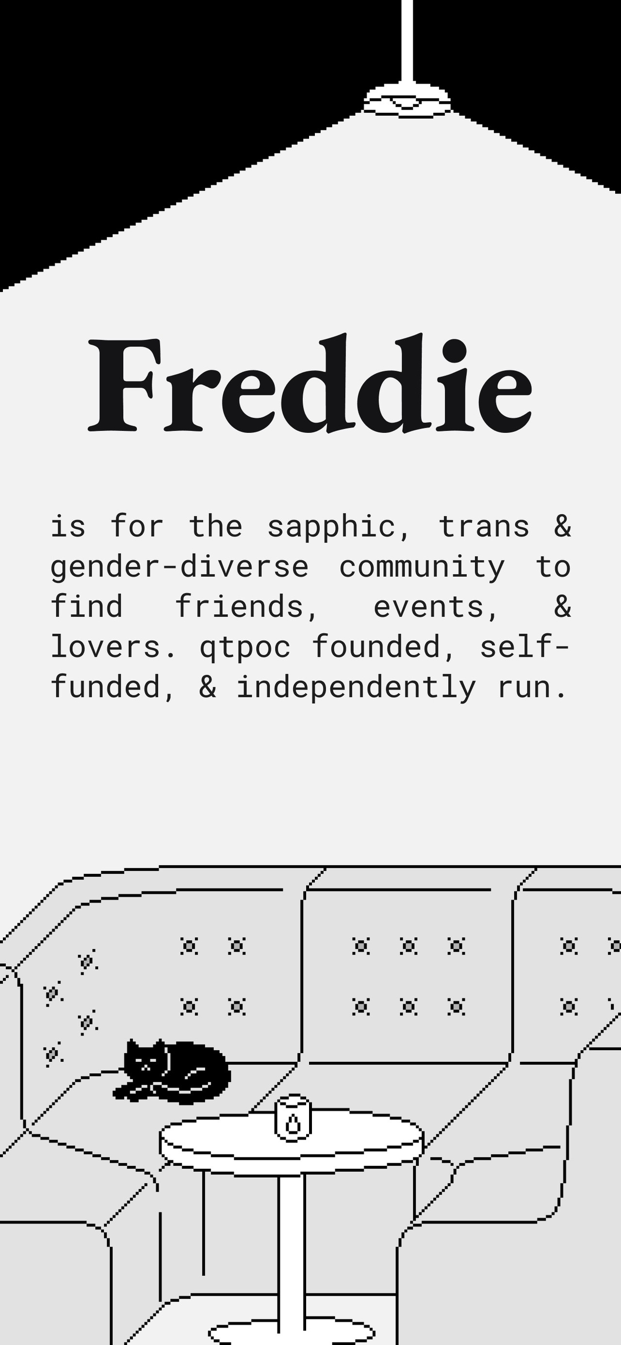 Freddie: Your queer space iPhone screenshot 1