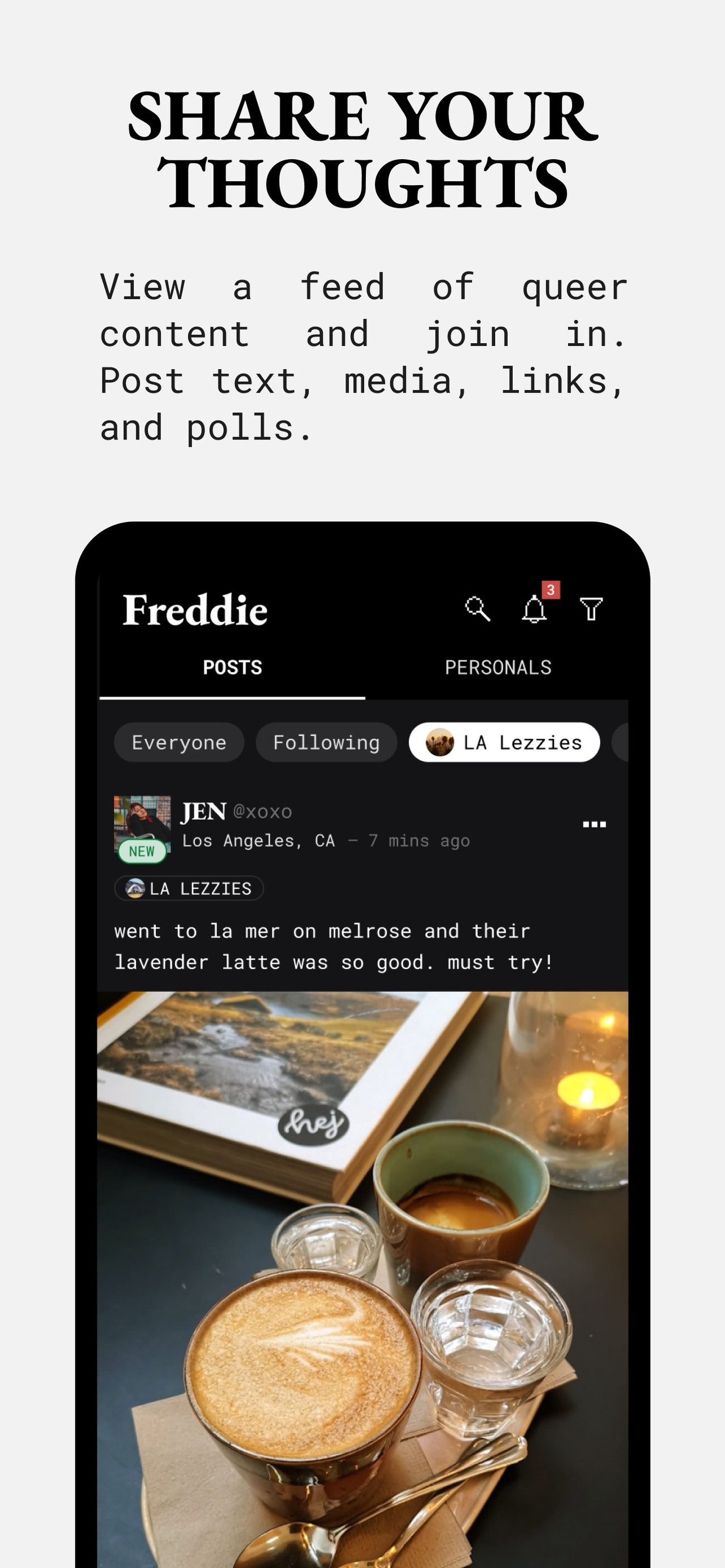 Freddie: Your queer space iPhone screenshot 2