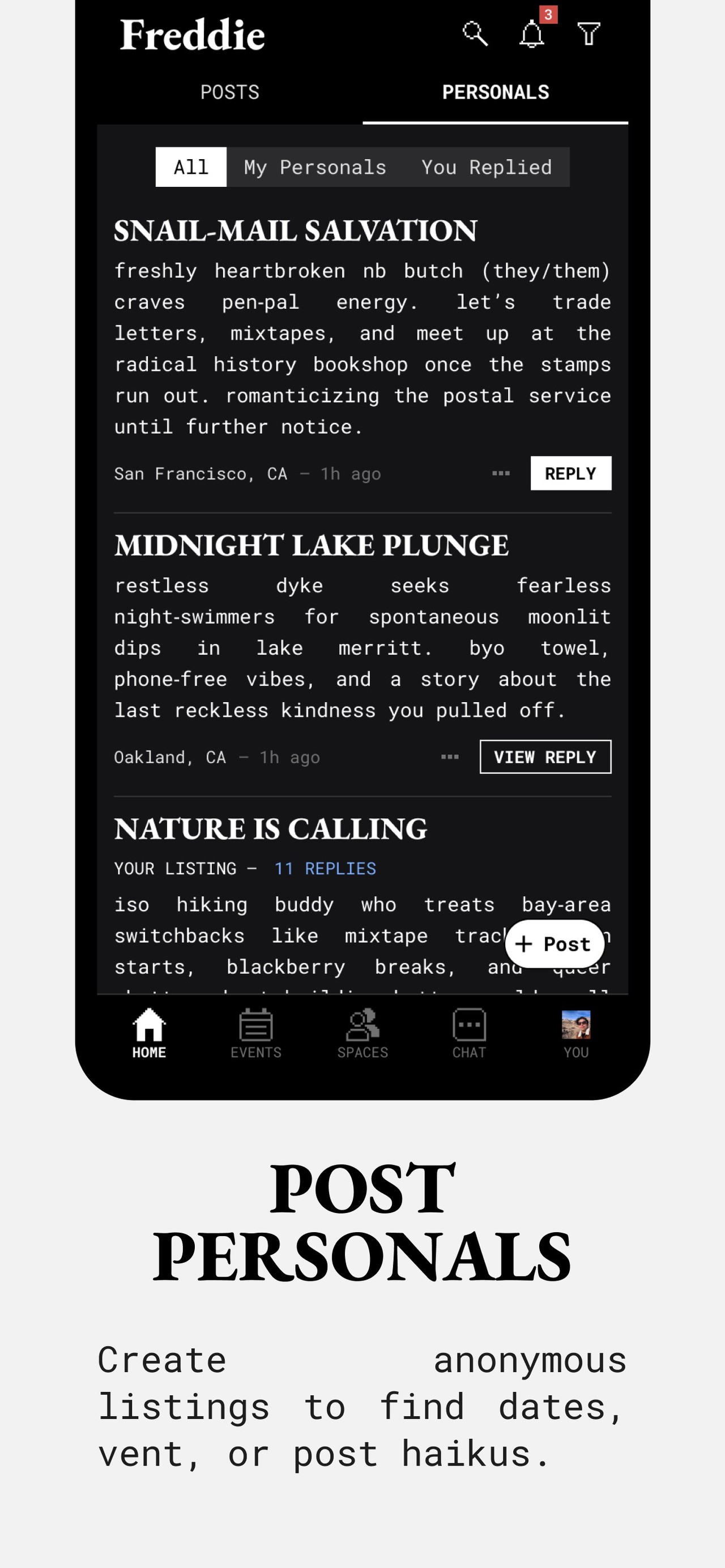 Freddie: Your queer space iPhone screenshot 3