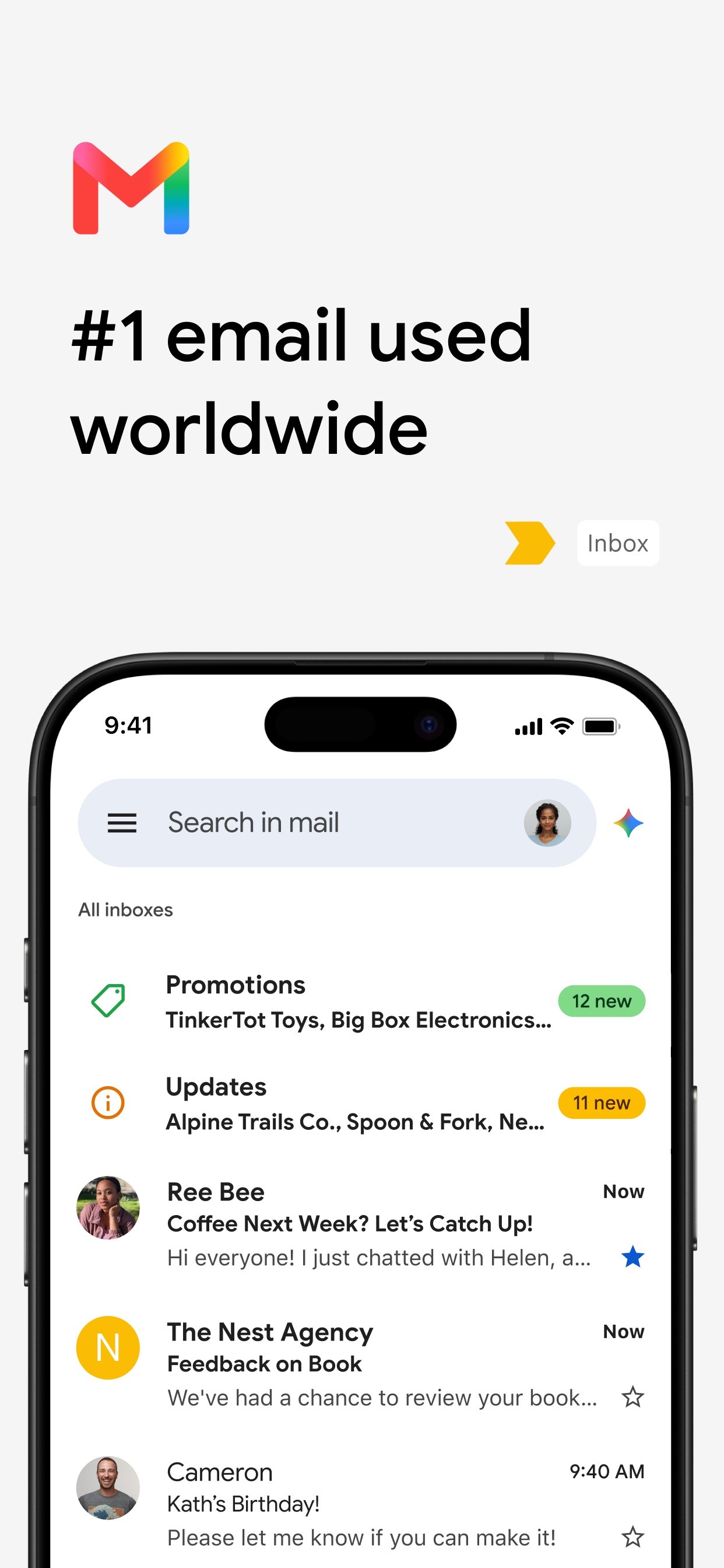 Gmail - Email by Google iPhone screenshot 1