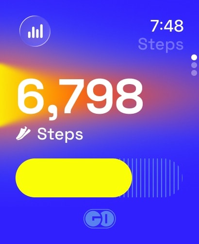 GO Club: Steps + Water Apple Watch screenshot 1