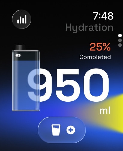 GO Club: Steps + Water Apple Watch screenshot 3