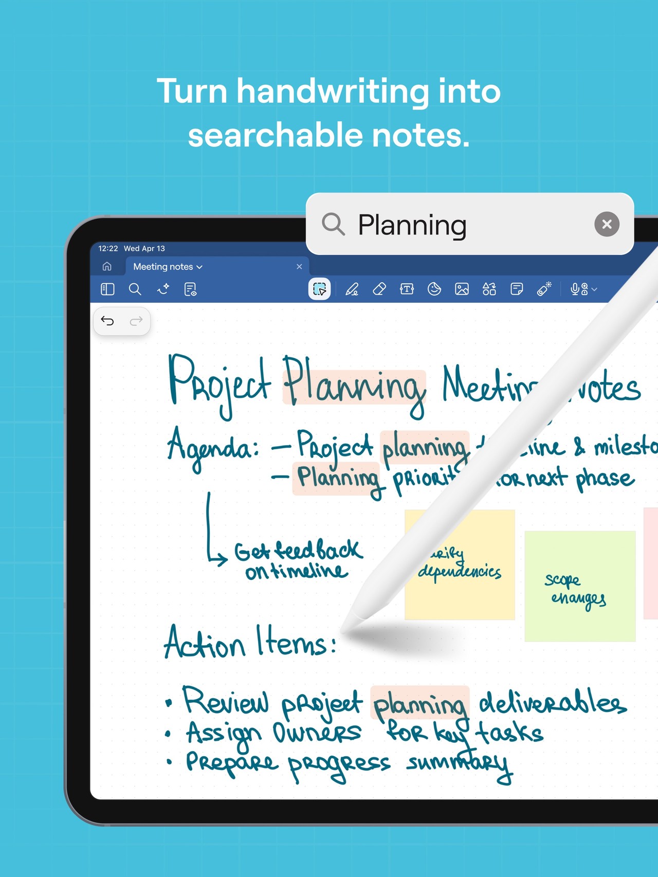 Goodnotes: AI Notes, Docs, PDF iPad screenshot 1