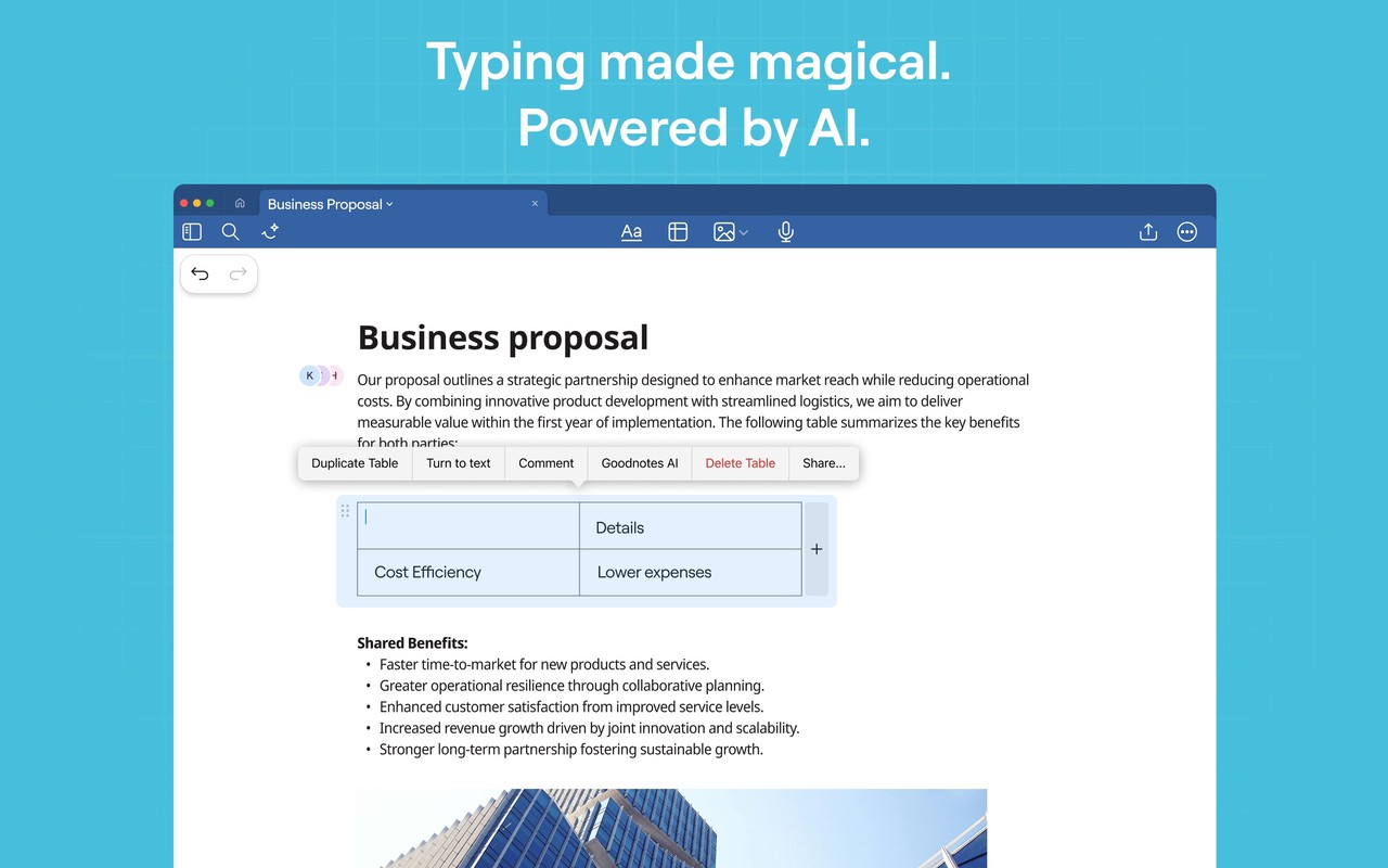 Goodnotes: AI Notes, Docs, PDF Mac screenshot 1
