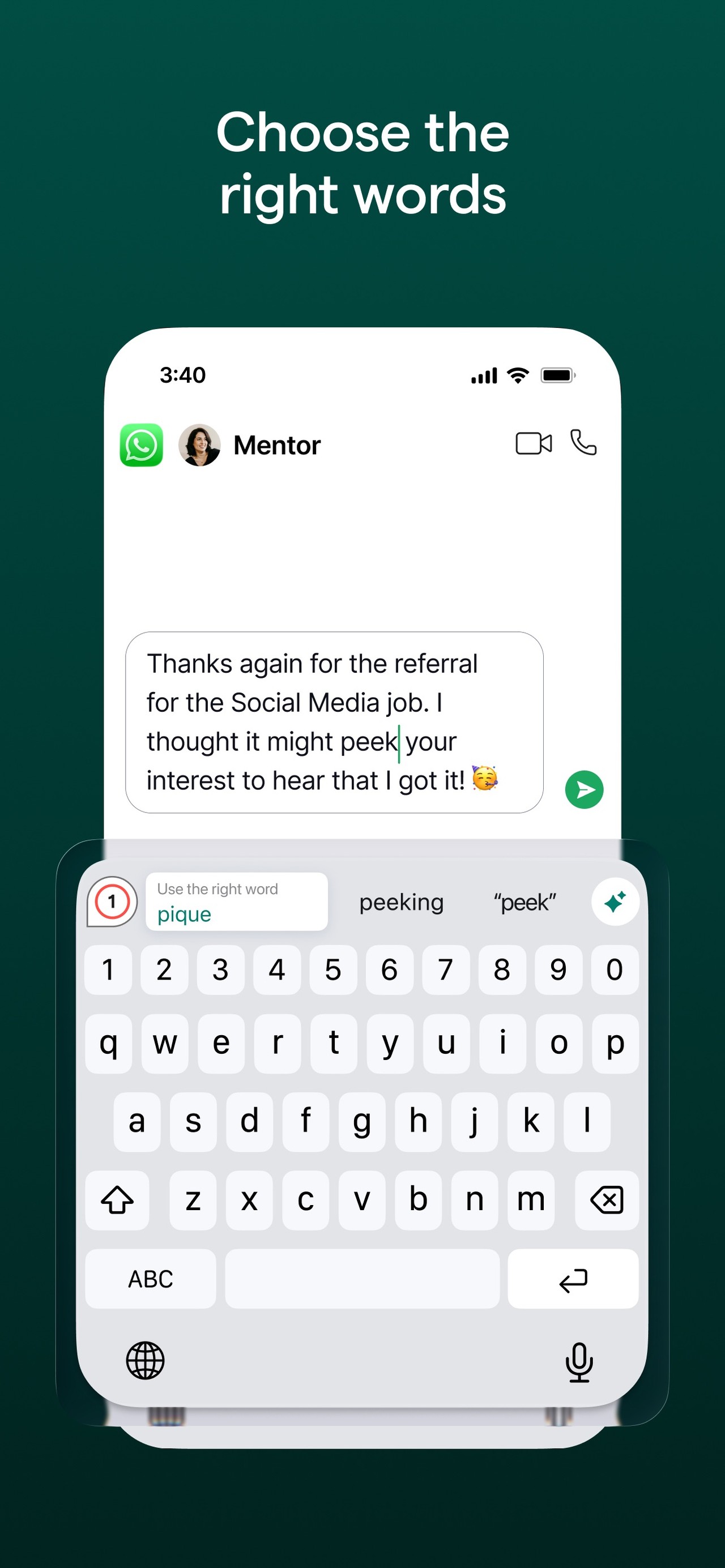 Grammarly: AI Keyboard & Notes iPhone screenshot 3
