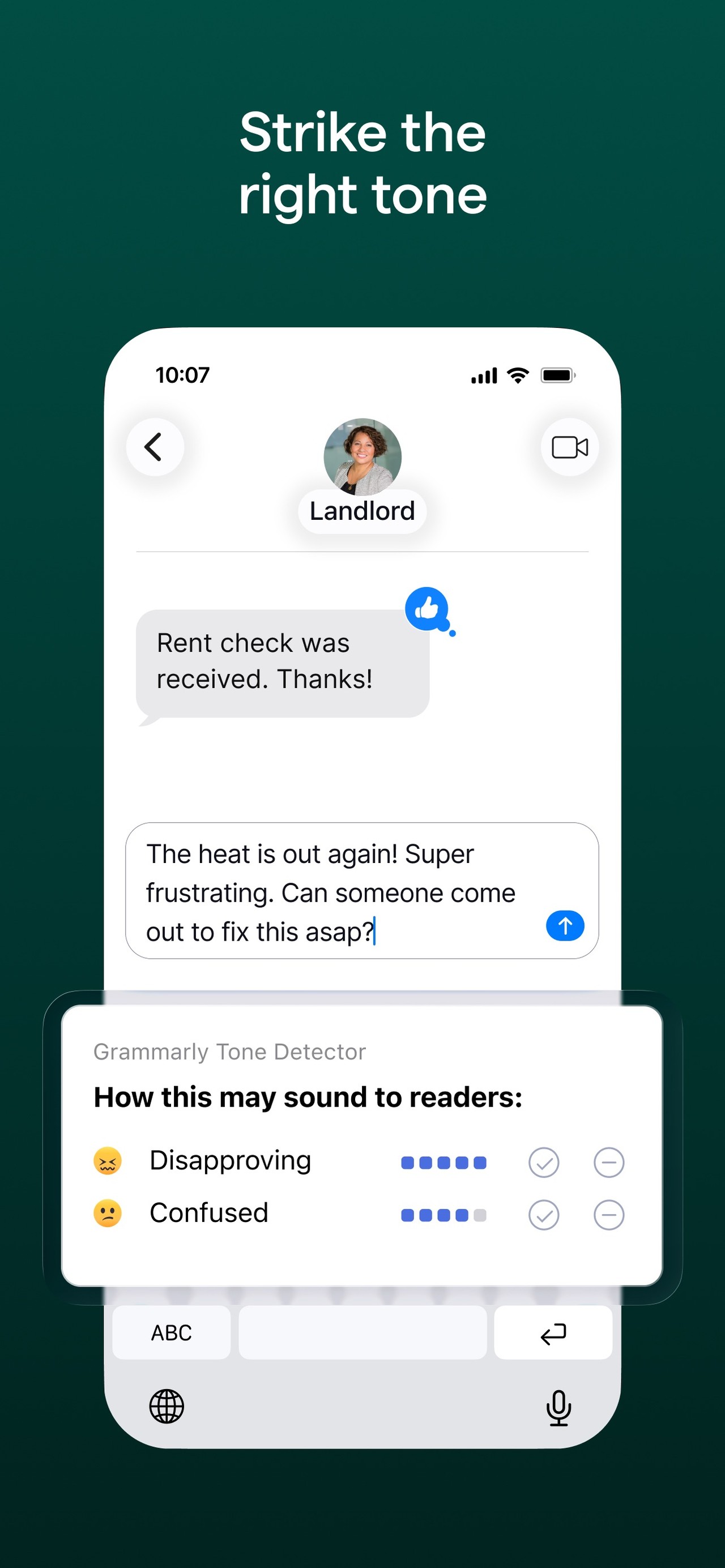 Grammarly: AI Keyboard & Notes iPhone screenshot 4