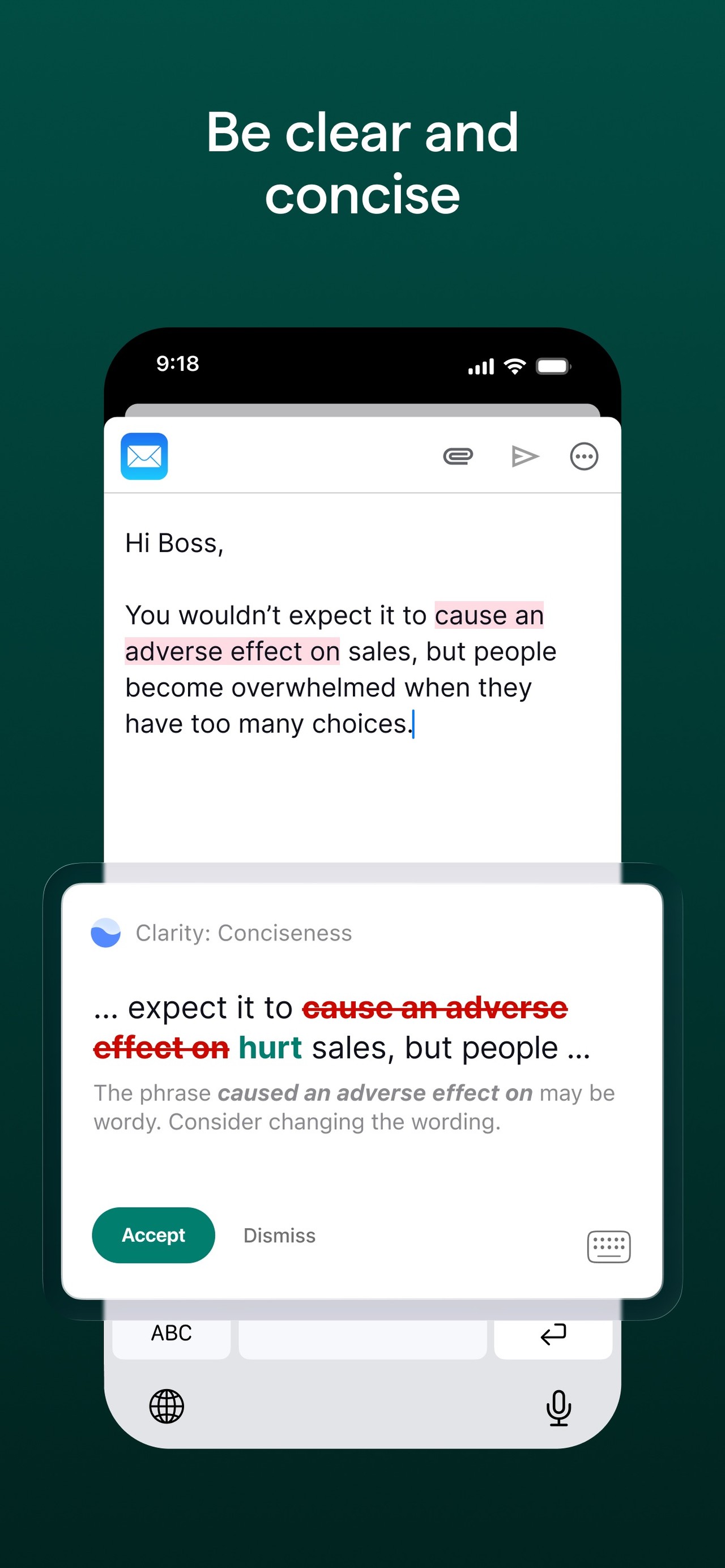 Grammarly: AI Keyboard & Notes iPhone screenshot 6