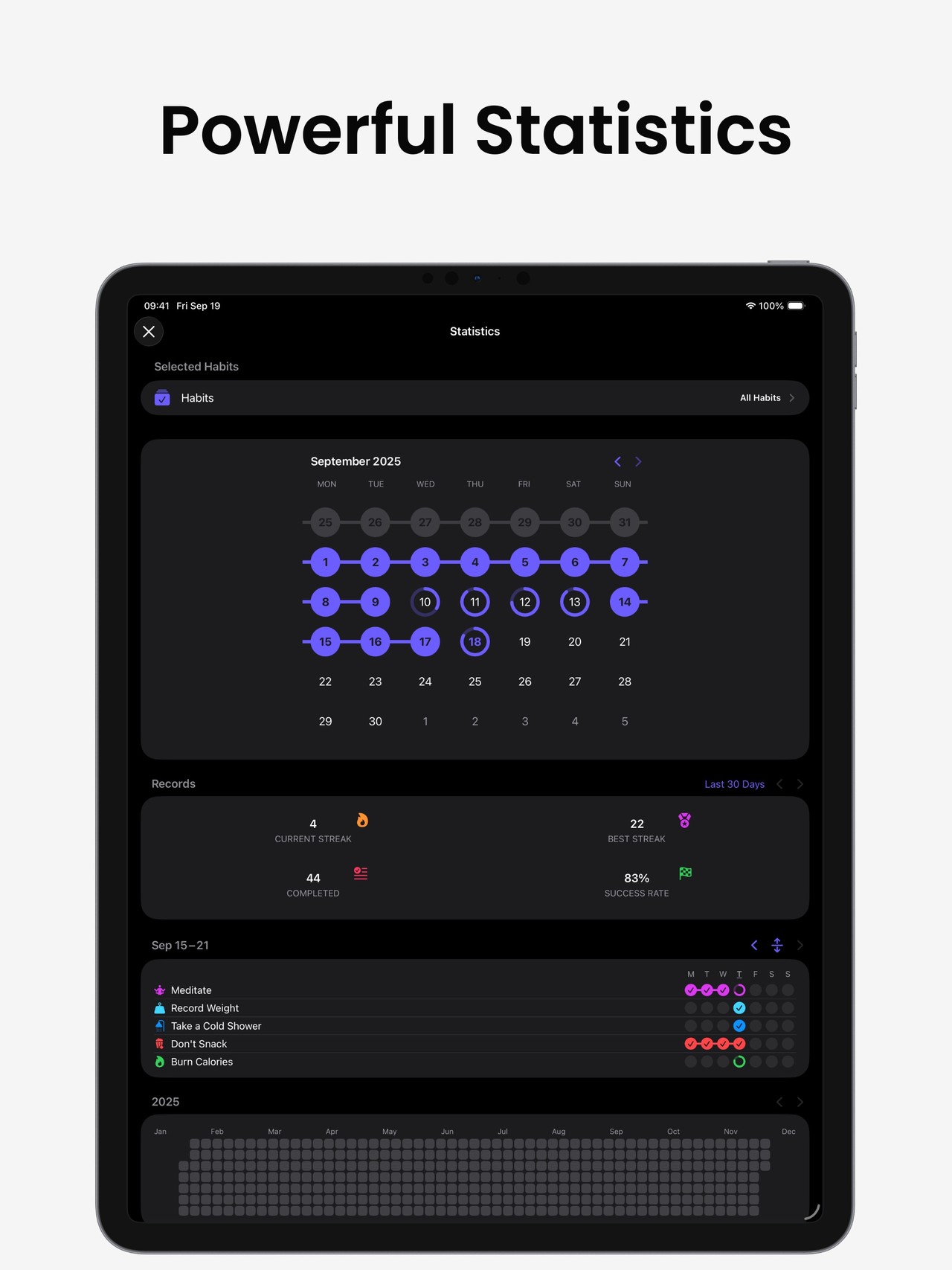 Grit: Daily Habit Tracker iPad screenshot 4
