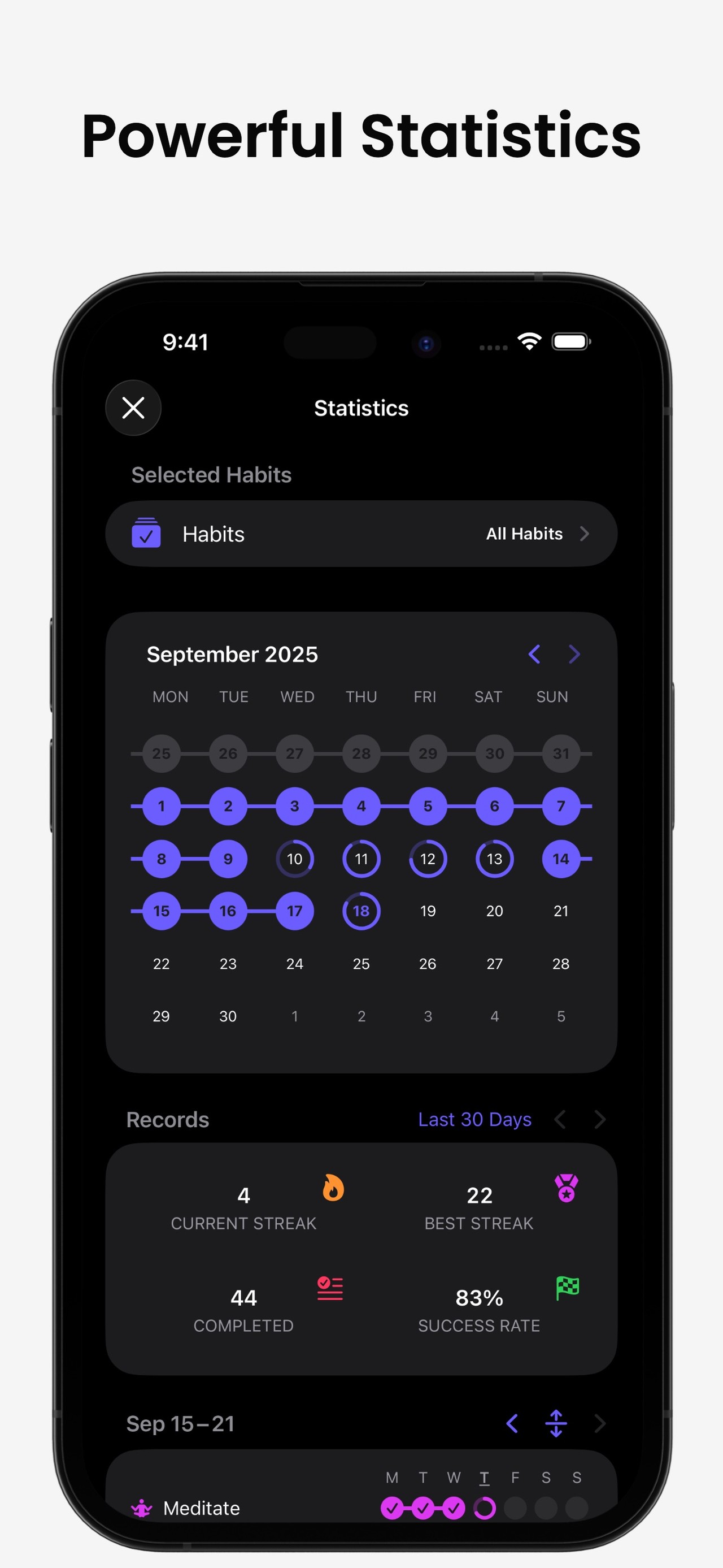 Grit: Daily Habit Tracker iPhone screenshot 5