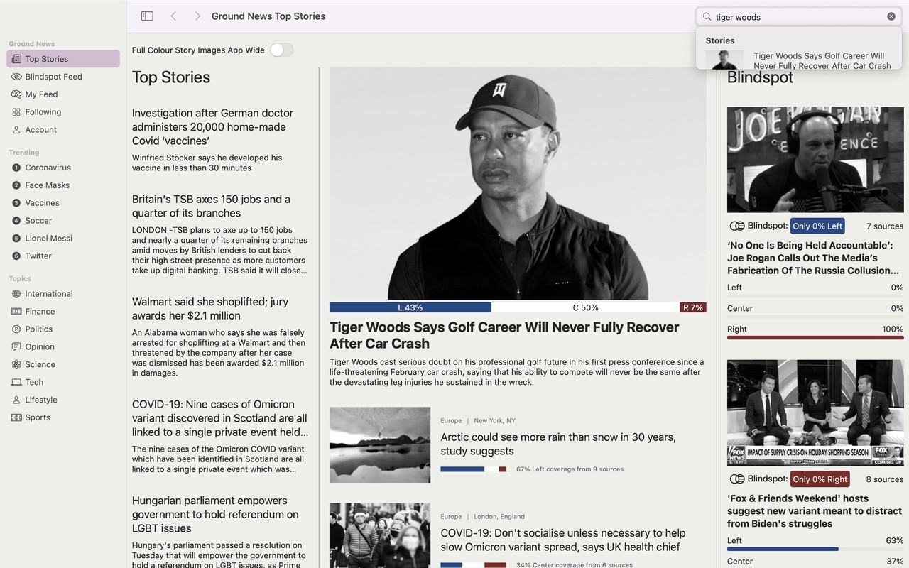 Ground News Mac screenshot 1