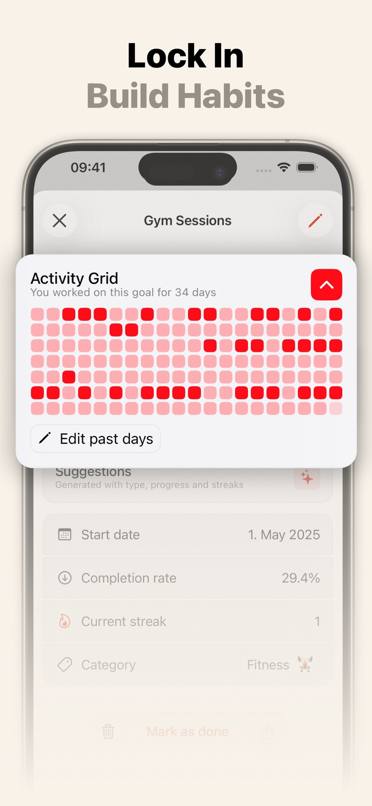 Habit & Goal Tracker – GoalKit iPhone screenshot 2