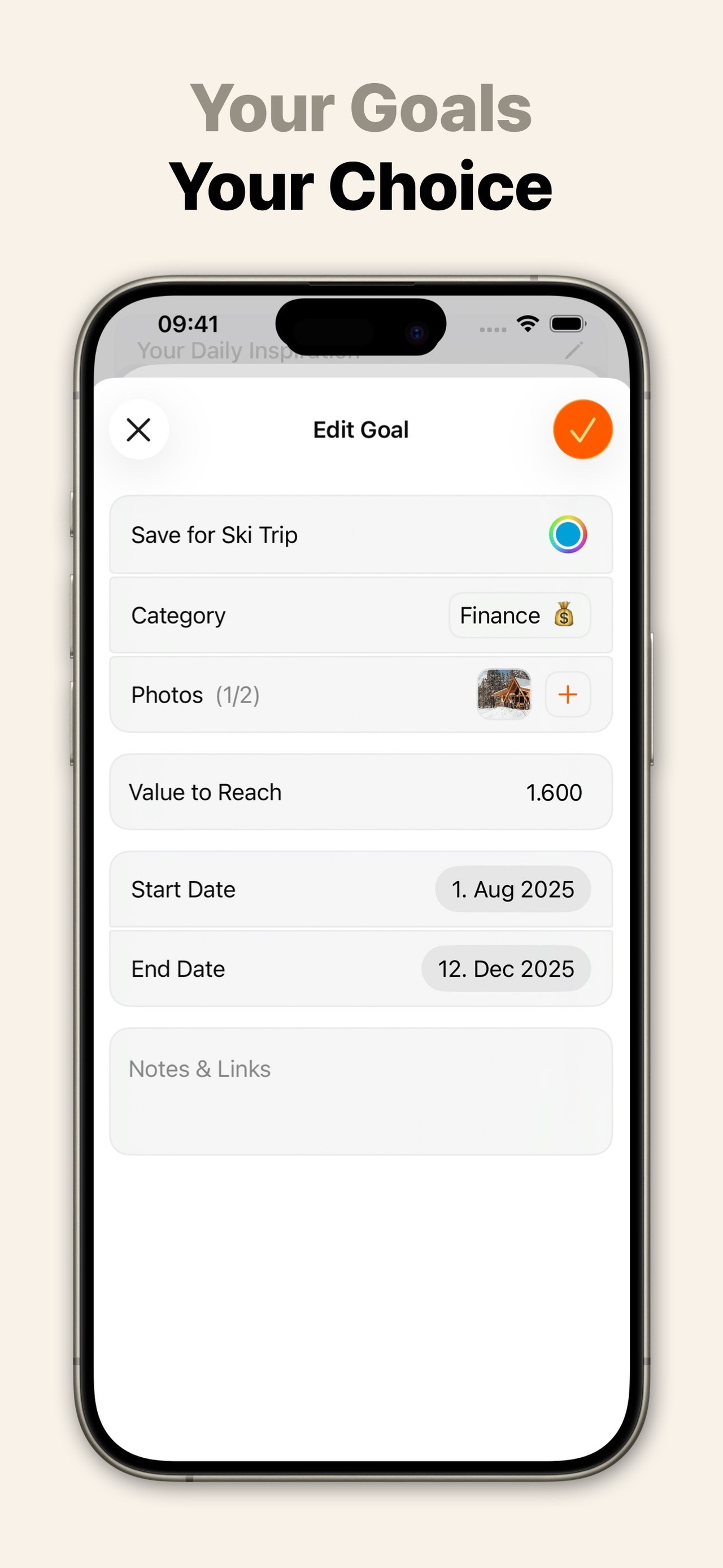 Habit & Goal Tracker – GoalKit iPhone screenshot 6