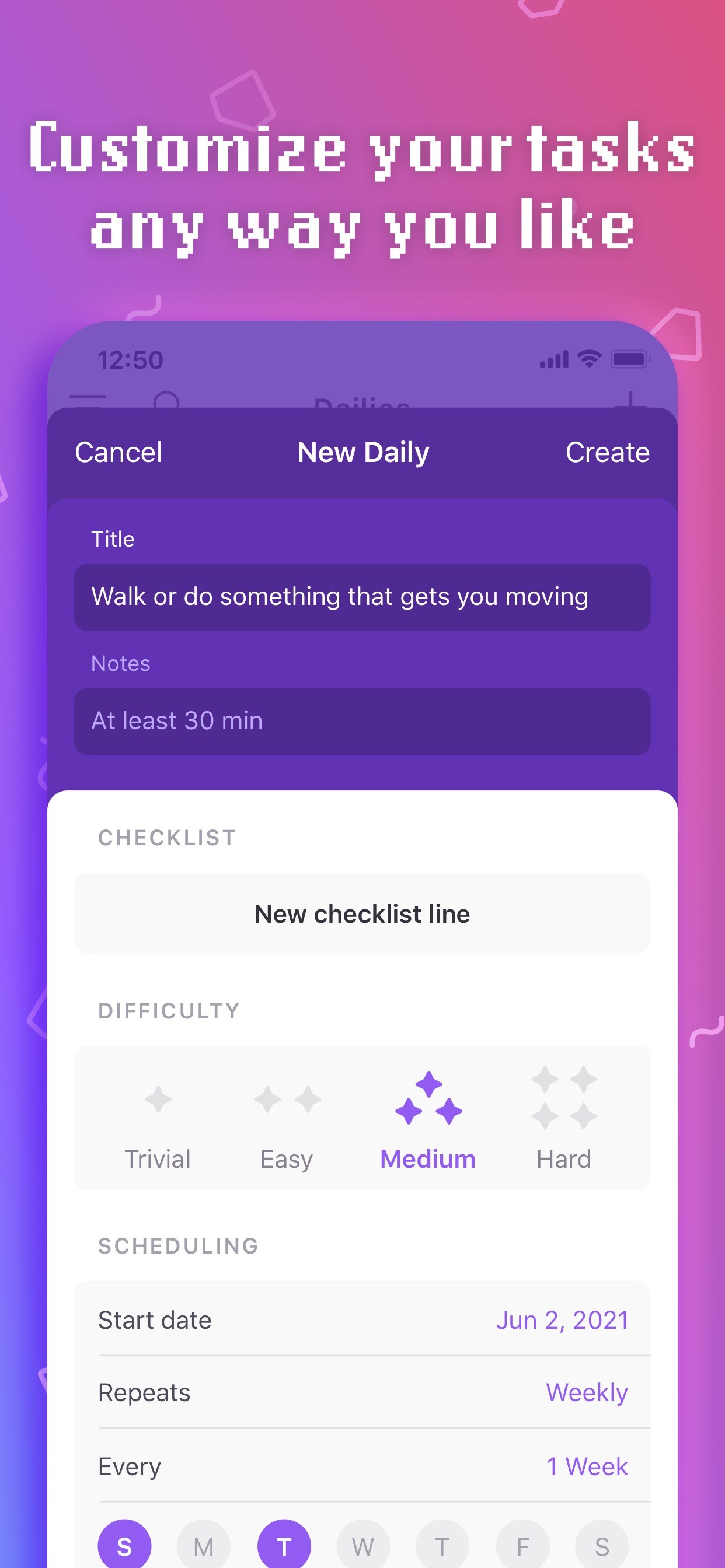 Habitica: Gamified Taskmanager iPhone screenshot 3
