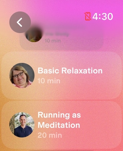 Happier Meditation Apple Watch screenshot 2