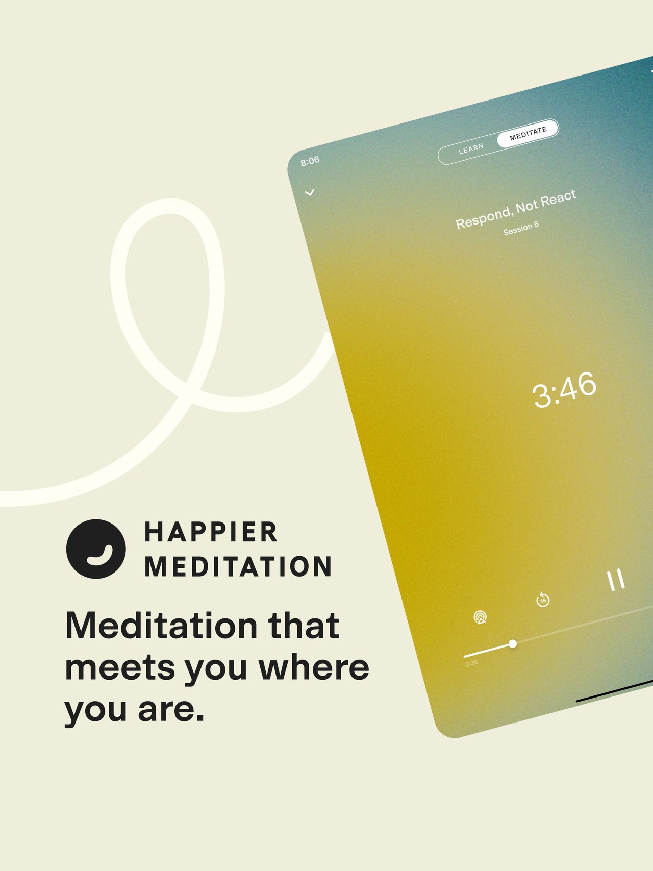 Happier Meditation iPad screenshot 1