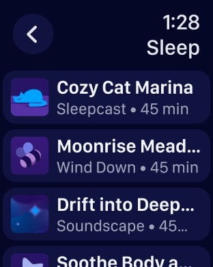 Headspace: Sleep & Meditation Apple Watch screenshot 2