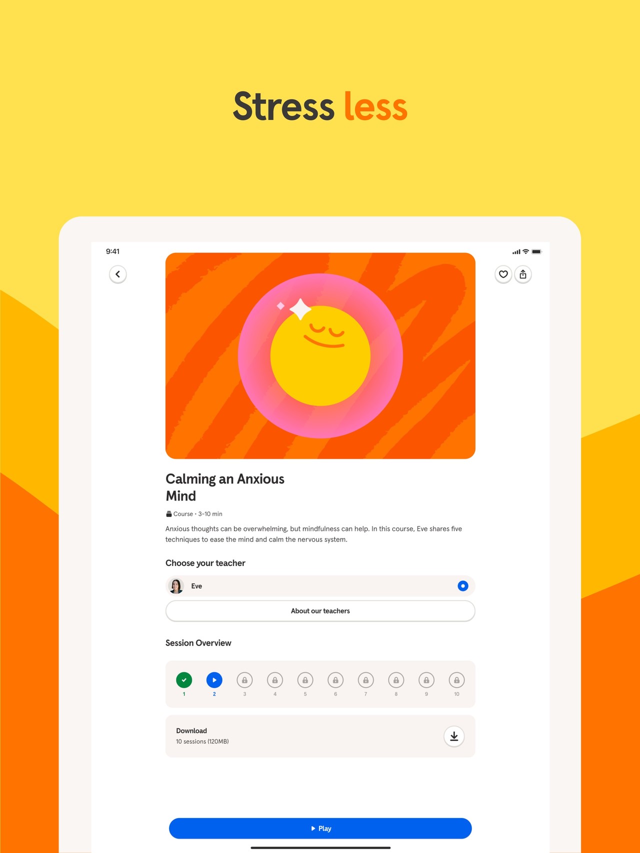 Headspace: Sleep & Meditation iPad screenshot 3